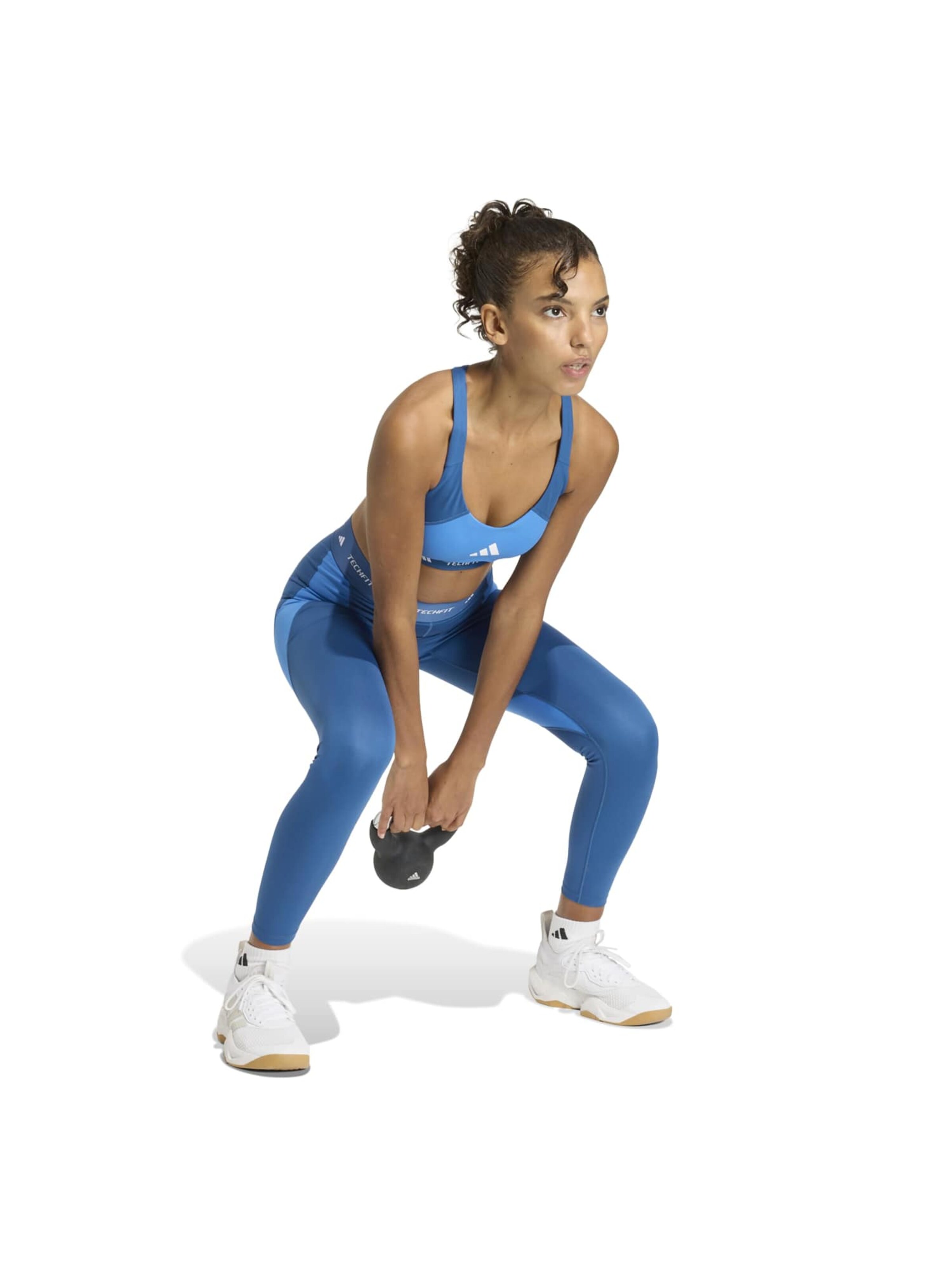 ADIDAS PERFORMANCE Bustier Sport-BH in Blau