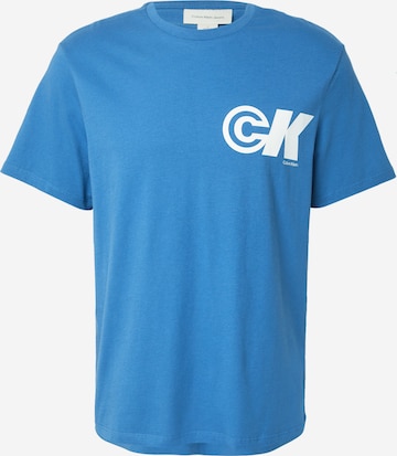 T-Shirt Calvin Klein Jeans en bleu : devant