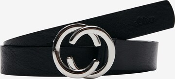 s.Oliver Belt in Black: front