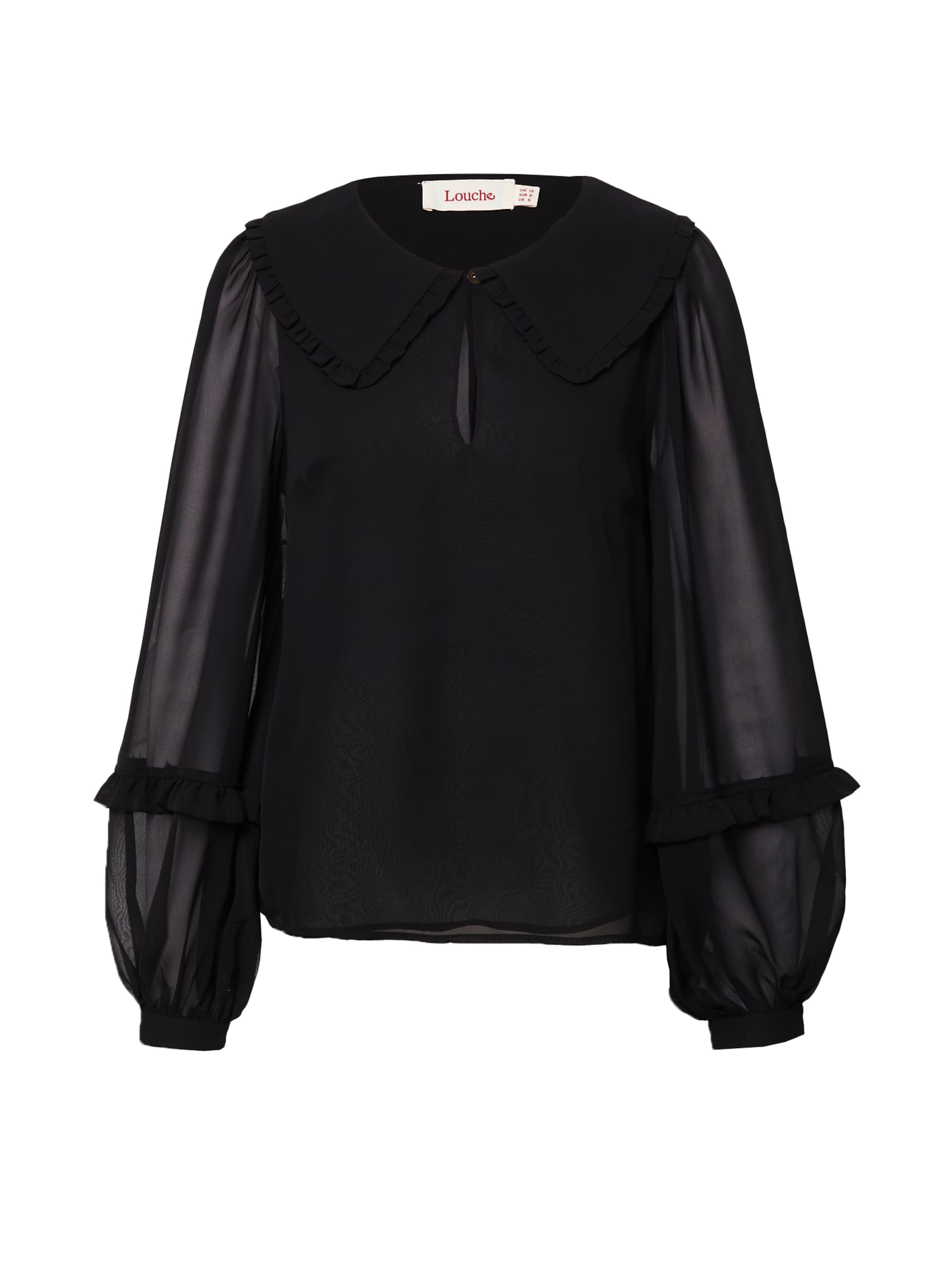 Louche Блуза &#x27;TUPPENCE&#x27; в черно: отпред