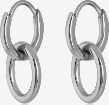 Akitsune Earrings 'Unity' in Silver: front