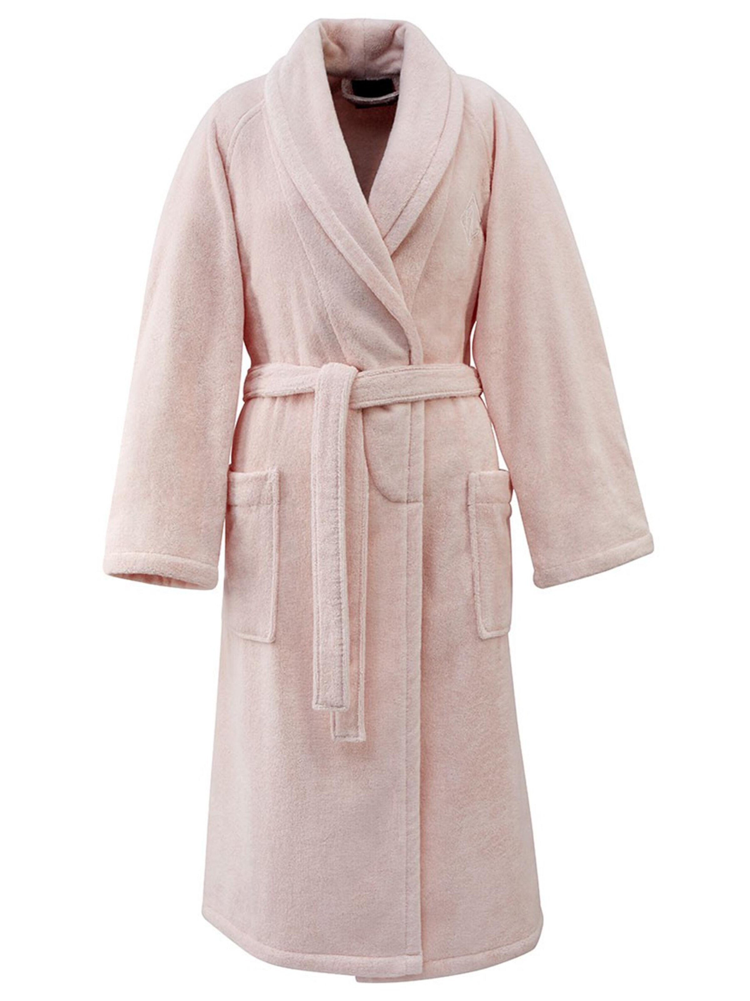 Ralph Lauren Home Long Bathrobe 'LANGDON' in Pink: front