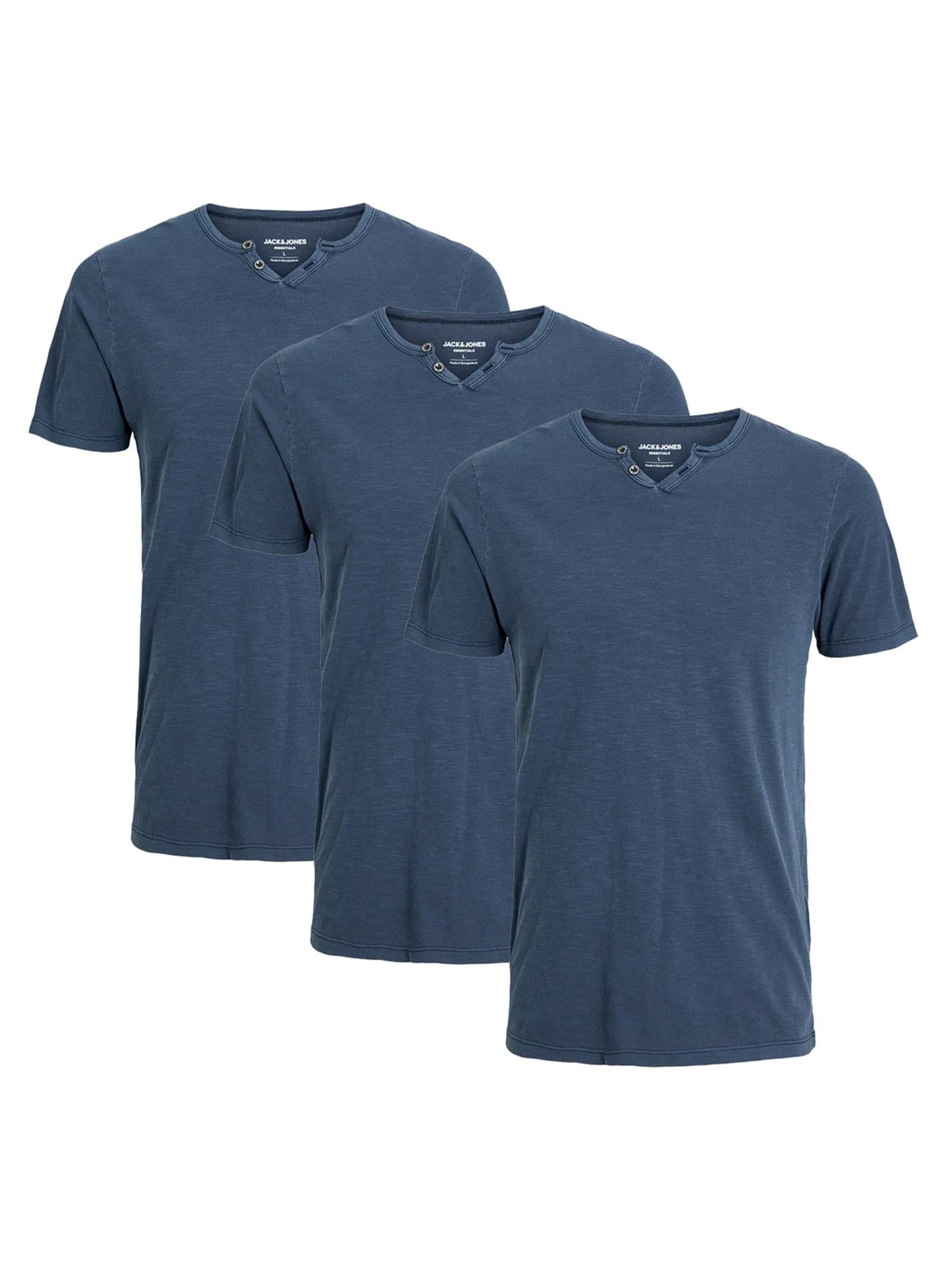 JACK & JONES Shirt 'Split' in Blauw: voorkant