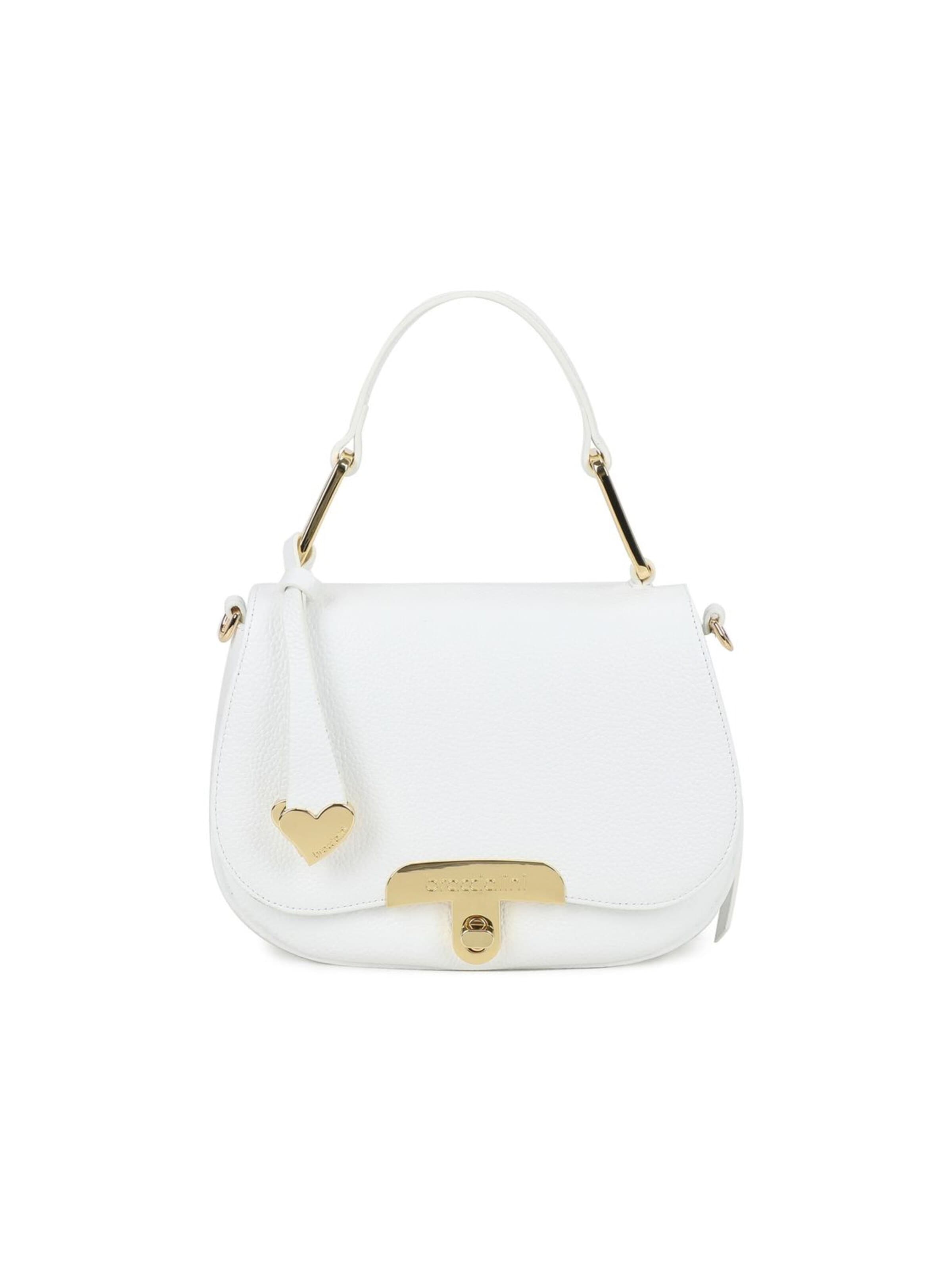 Borsa a mano 'Michelle' di Braccialini in bianco: frontale