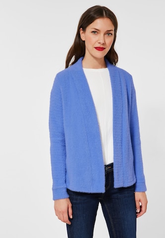 STREET ONE Knit Cardigan in Blue: front