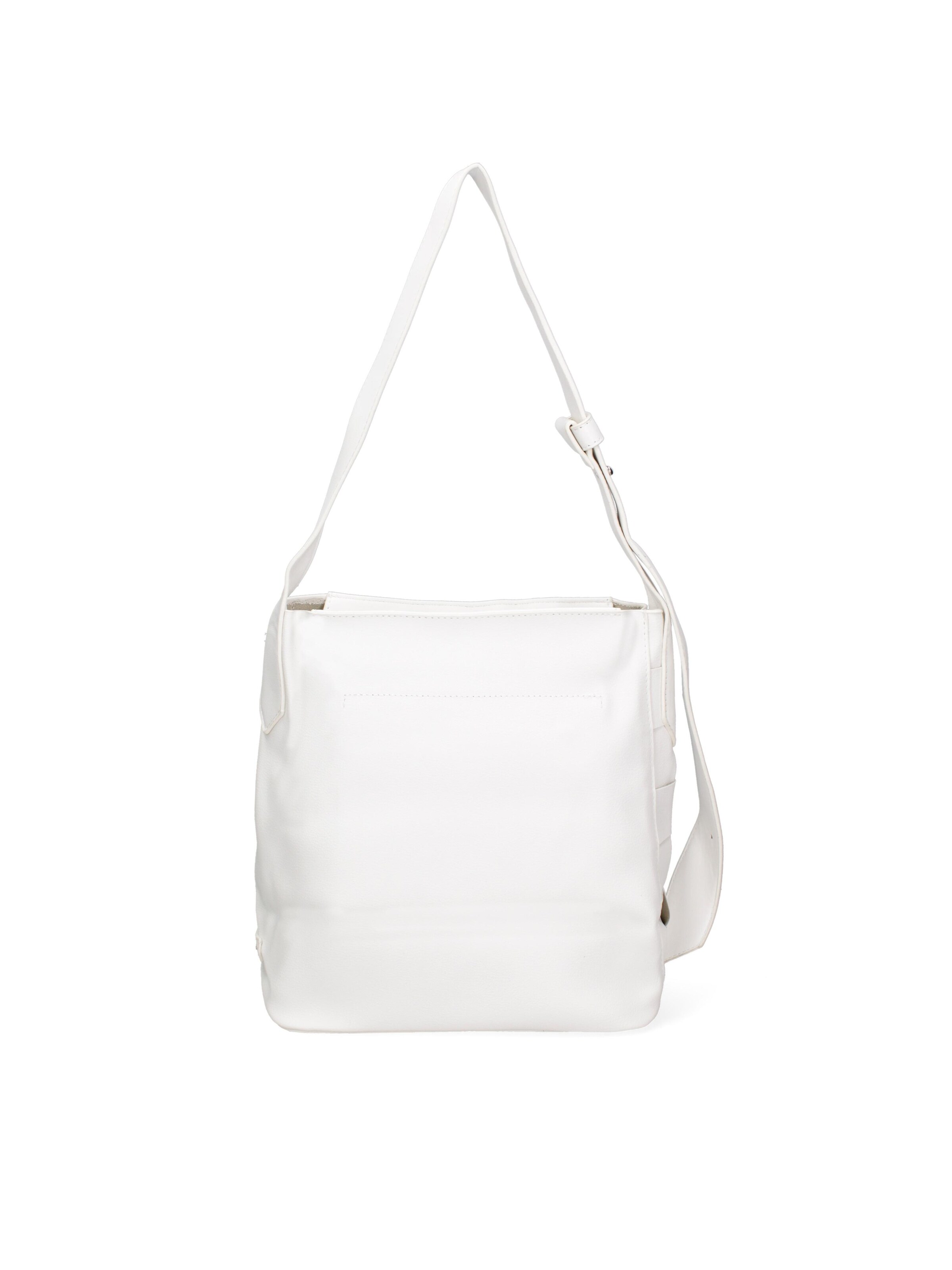 Borsa a spalla 'Borsa a Spalla Donna David Jones PVC Trapuntato Zip' di David Jones in bianco