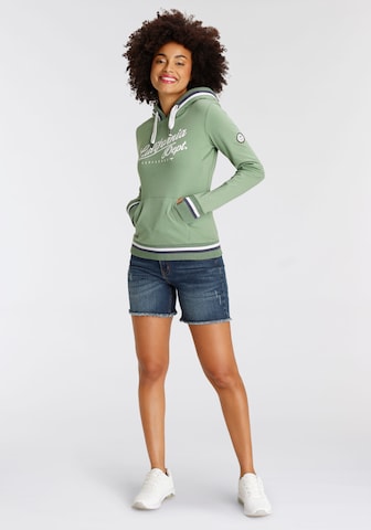 KangaROOS Athletic Sweatshirt in Green