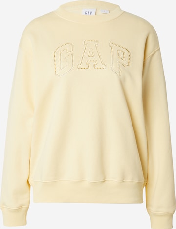 GAPSweater majica 'HERITAGE' - žuta boja: prednji dio