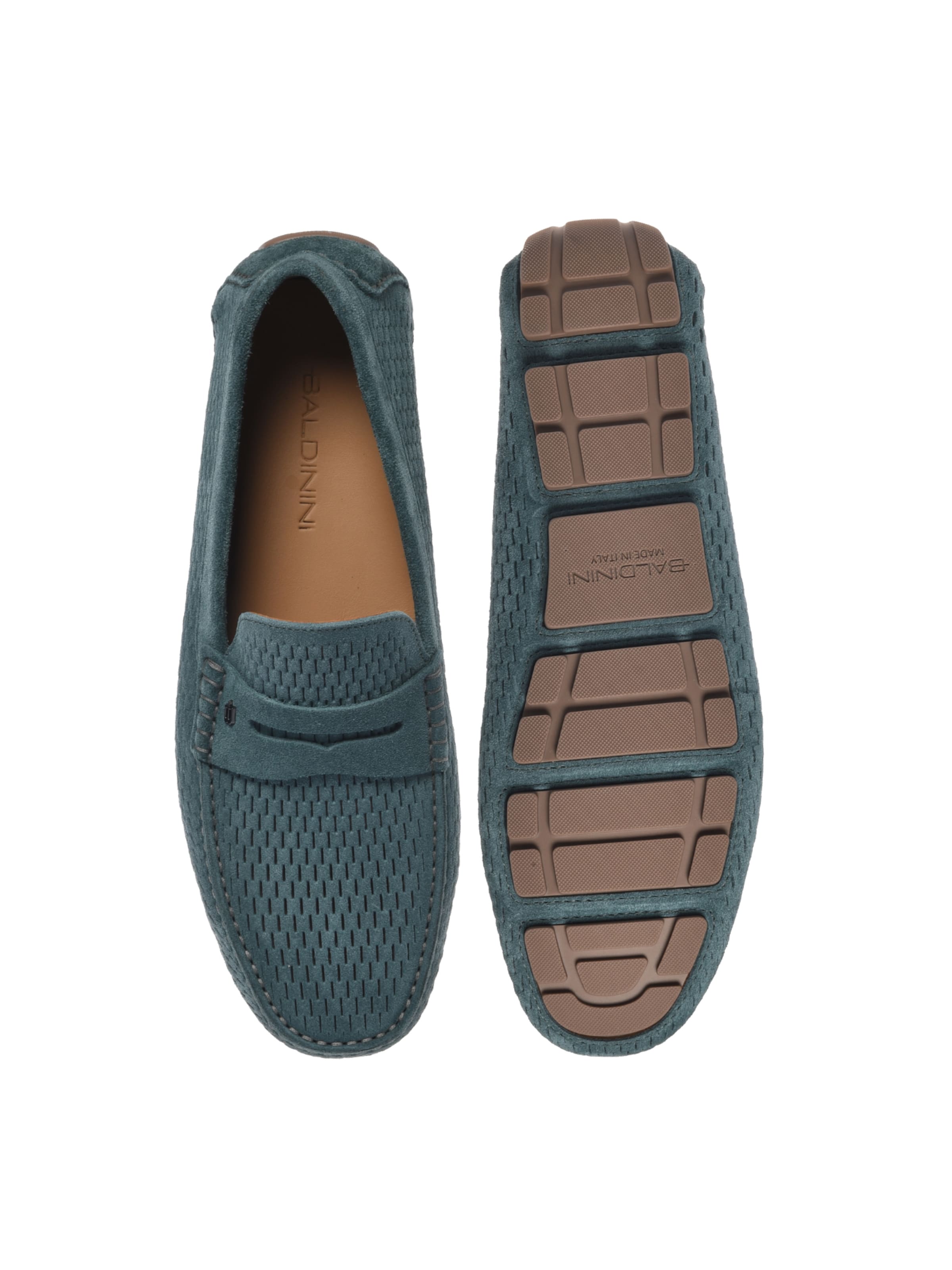BALDININI Moccasins in Green