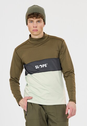 SLOPE Midlayer 'Norvyn' in Grün: Vorderseite