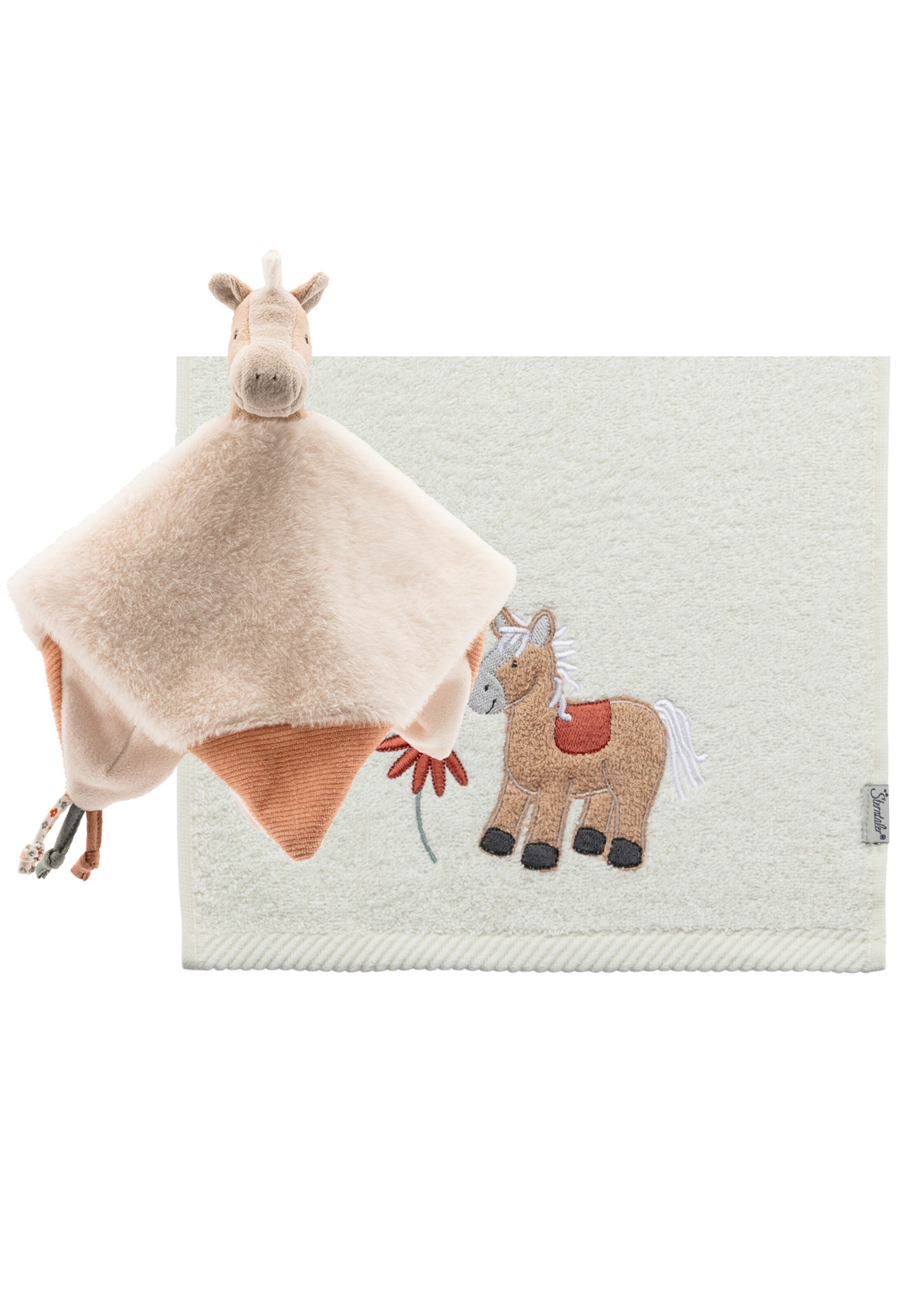 STERNTALER Geschenkset 'Bauernhof Pferd' in Beige: Vorderseite