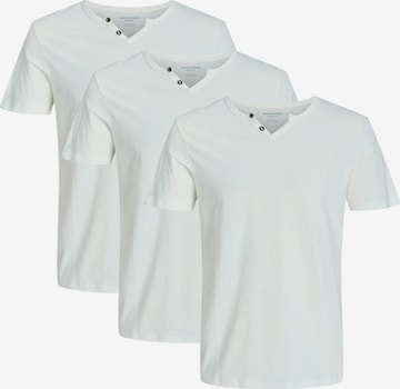 JACK & JONES Shirt 'Split' in White: front