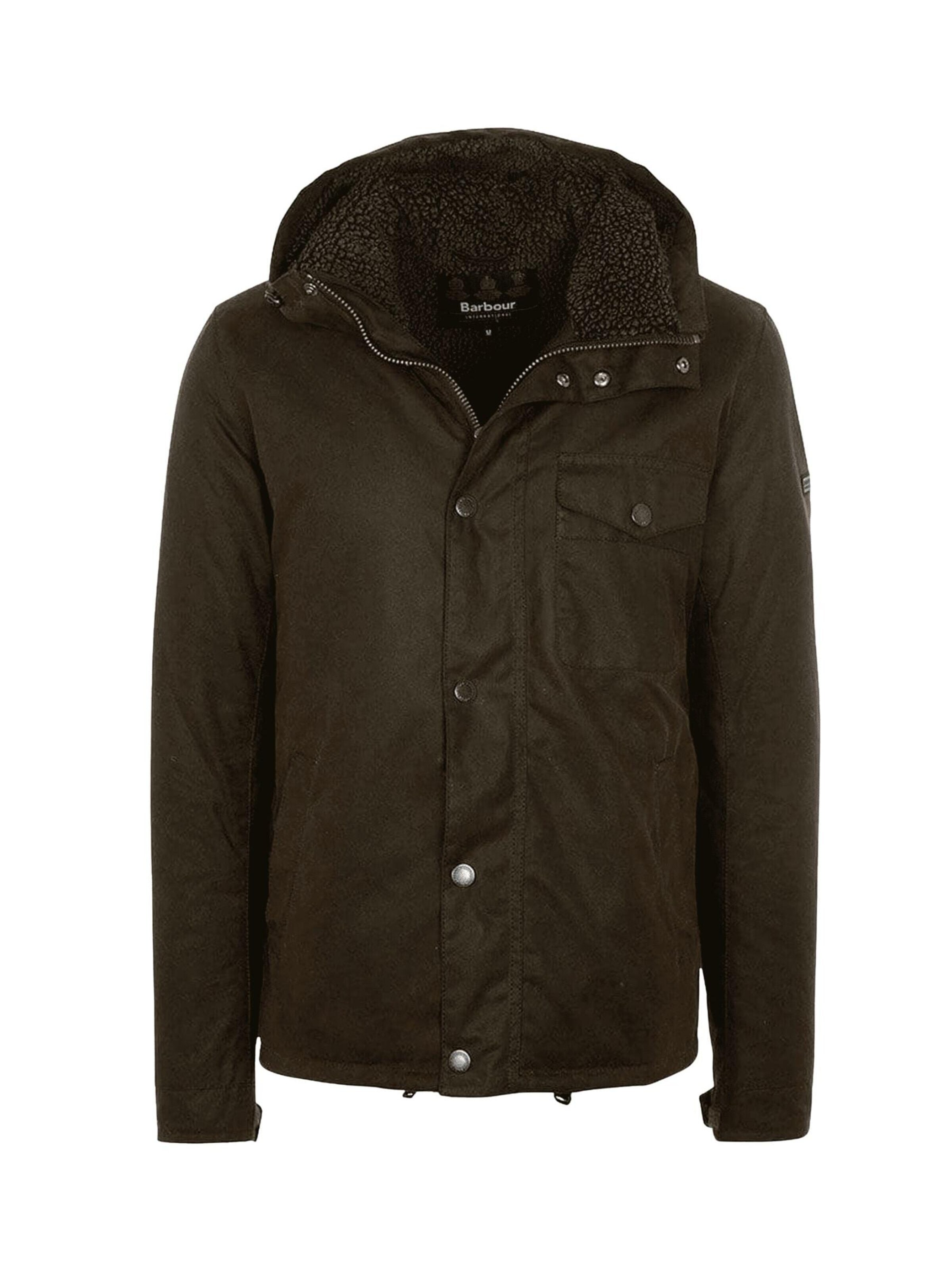 Barbour International Zimní bunda 'KEVLAR' – zelená: přední strana