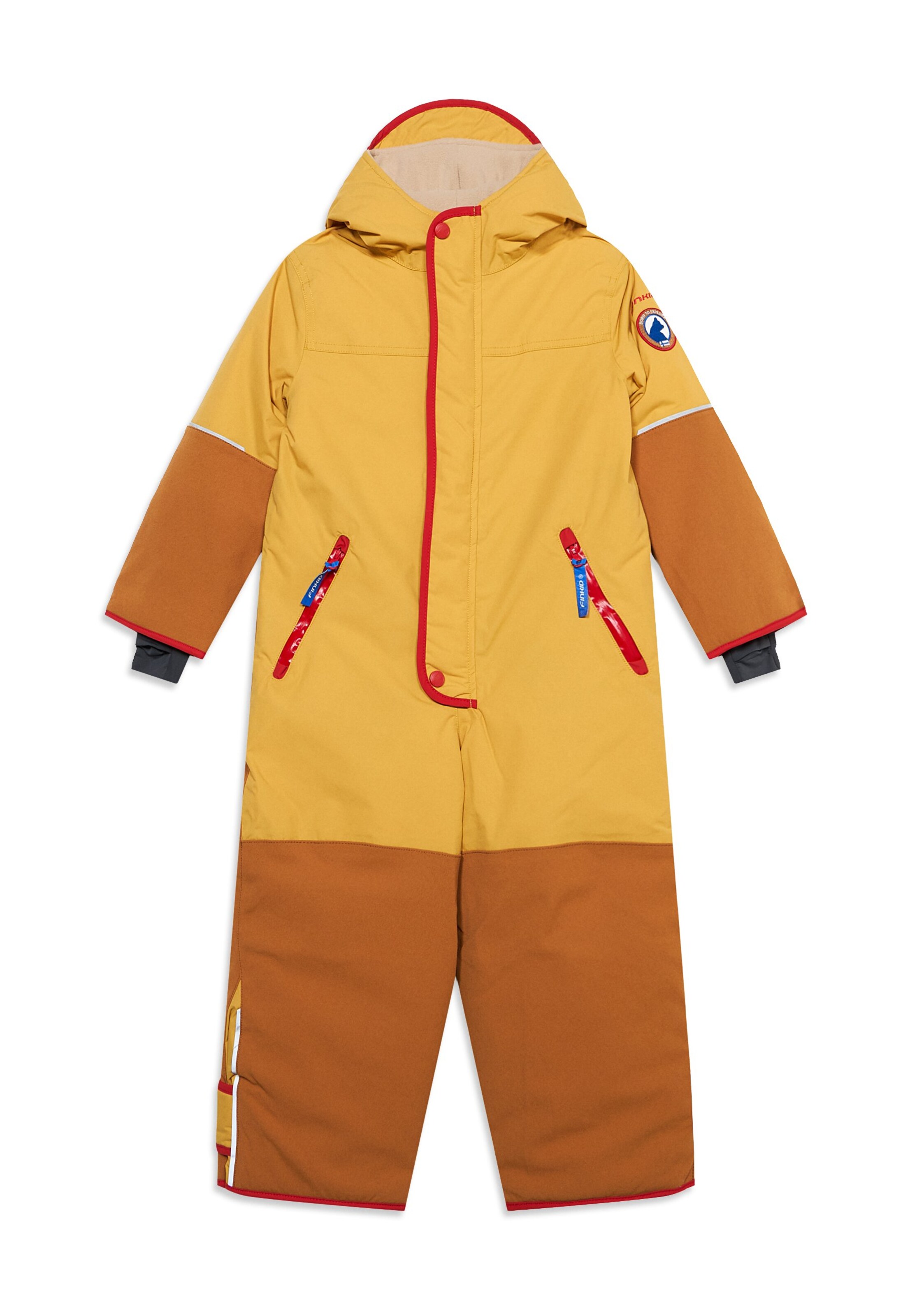 FINKID - Ajuste regular Traje funcional 'HUSKY HAALARI' en amarillo: frente