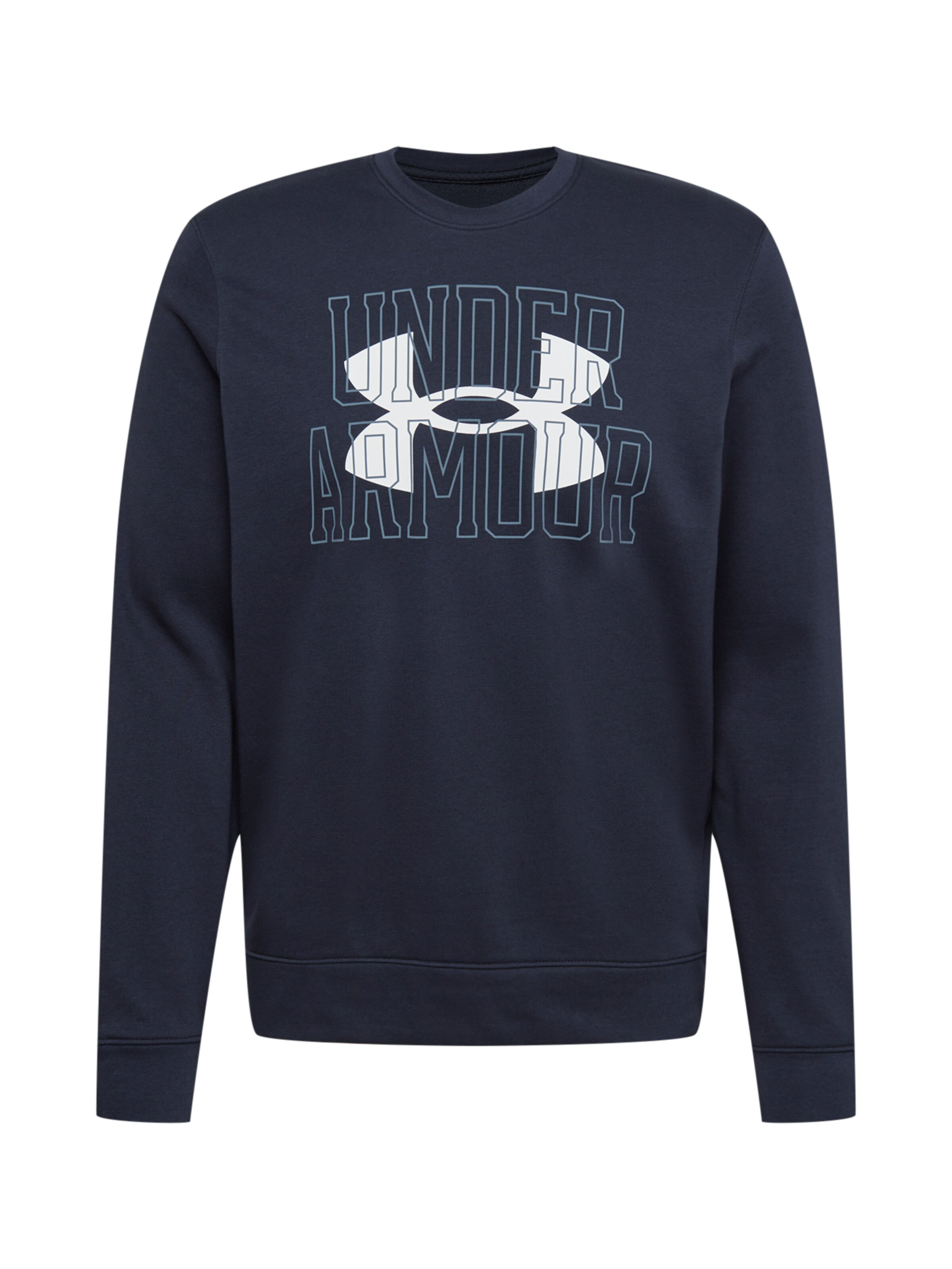 UNDER ARMOUR Athletic Sweatshirt in Black: front