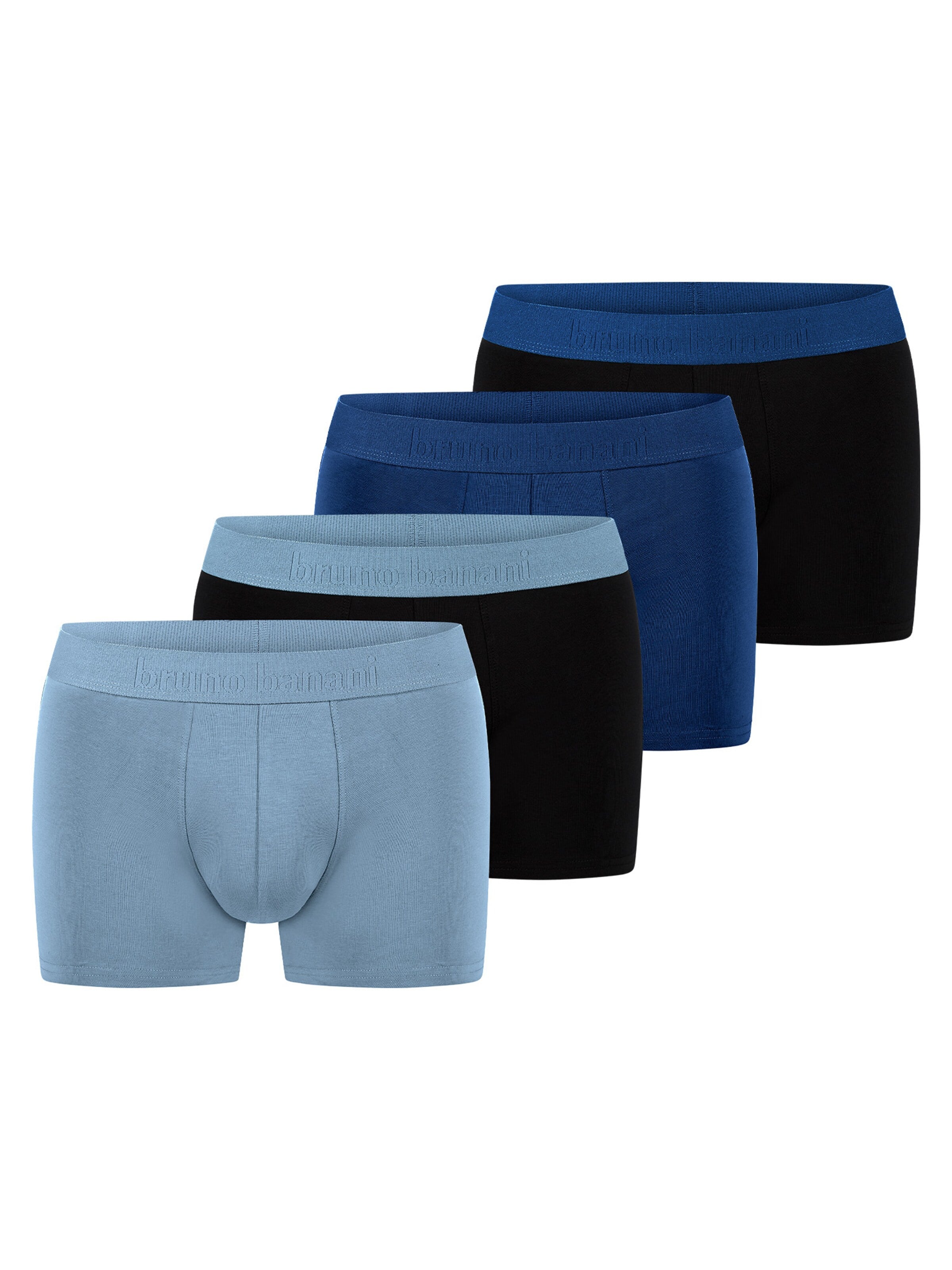 Bruno Banani Boxershorts 'Flowing'‌‌‌‌‌‌‌ in Blau: Vorderseite