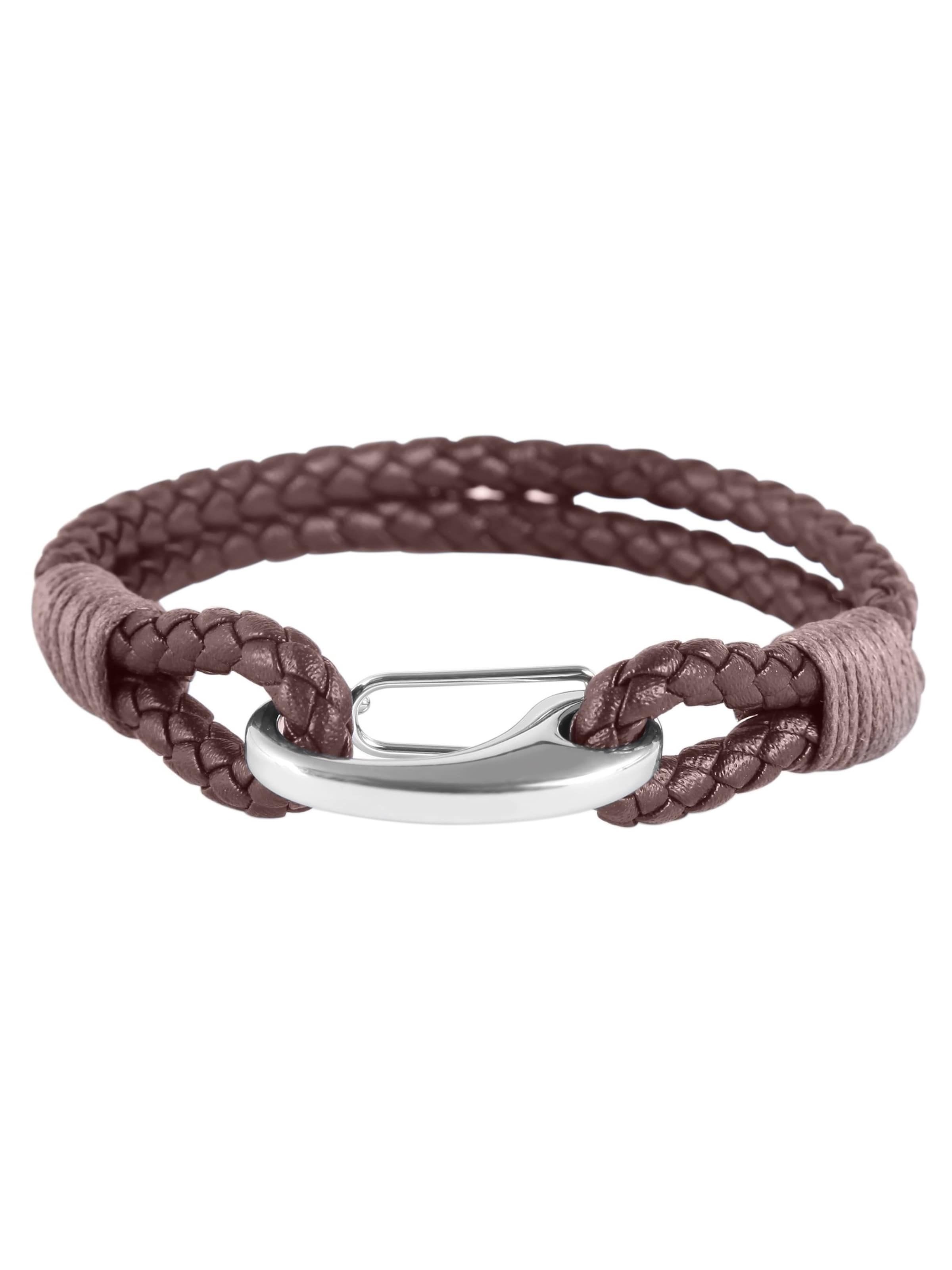 Akzent Bracelet 'Jadal, langlebig' in Brown: front