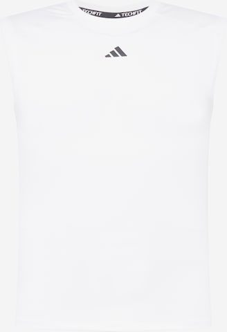 ADIDAS PERFORMANCE Toiminnallinen paita 'Techfit ' värissä valkoinen: edessä