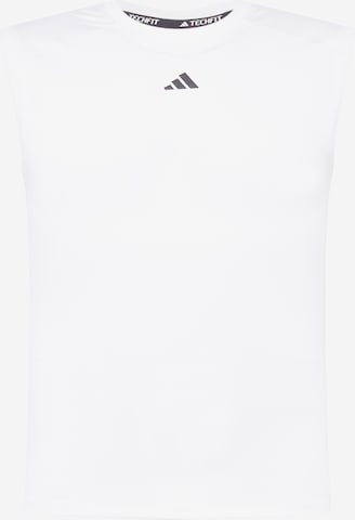 ADIDAS PERFORMANCE Performance shirt 'Techfit ' in White: front