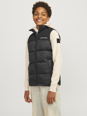 Jack & Jones Junior - Colete 'JJMoon' em preto: frente