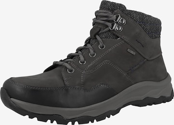 JOSEF SEIBEL Lace-Up Boots 'Leroy 53' in Grey: front