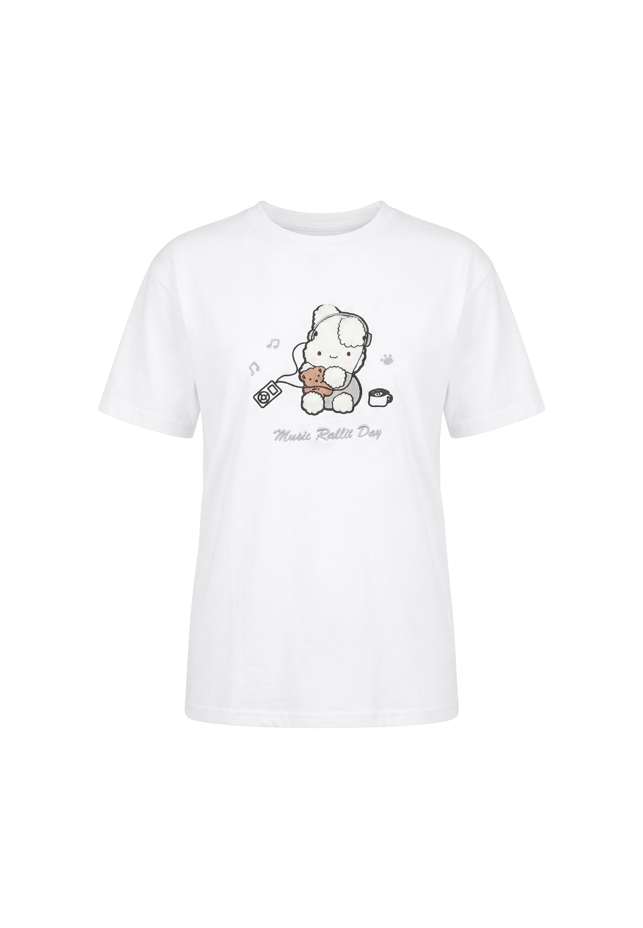 T-shirt 'Pop' MYMO en blanc : devant