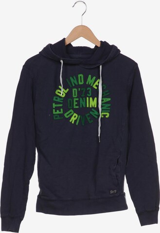 Petrol Industries Sweatshirt & Zip-Up Hoodie in S in Blue: front