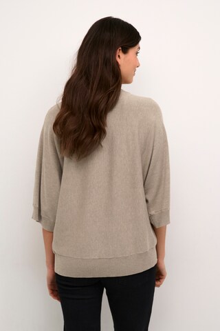 CULTURE Pullover i brun