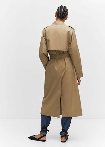 MANGO Between-Seasons Coat 'Angela' in Brown