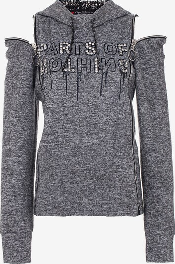 CIPO & BAXX Sweatshirt in graumeliert / schwarz, Produktansicht