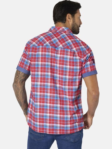 Jan Vanderstorm Comfort fit Button Up Shirt 'Haaker' in Red