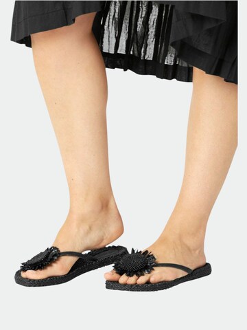 ILSE JACOBSEN T-bar sandals in Black
