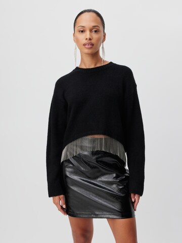 Pull-over LeGer by Lena Gercke en noir : devant