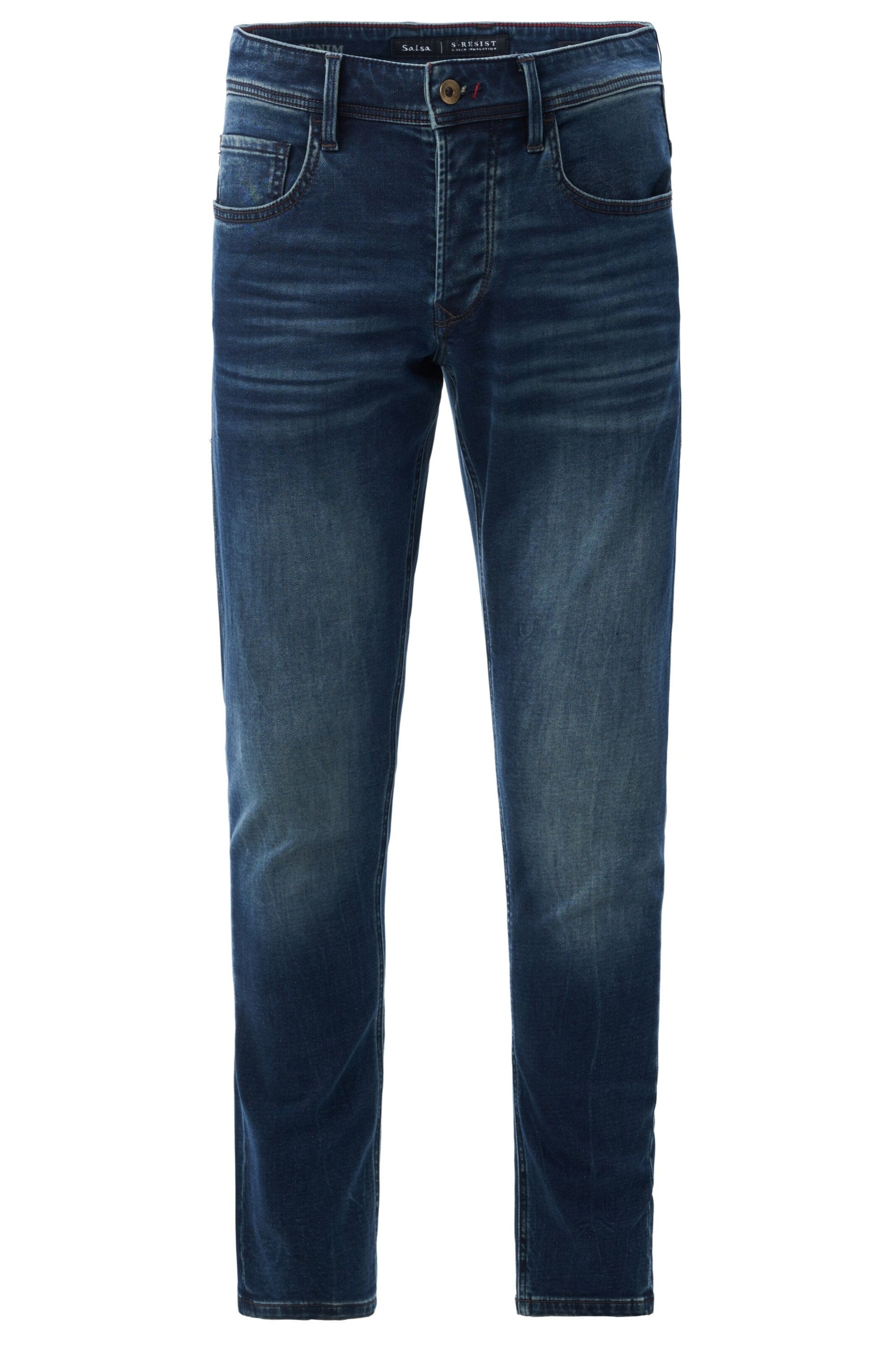 Salsa Jeans Slimfit Jeans in Blauw: voorkant