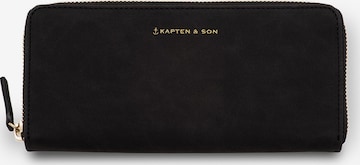 Porte-monnaies 'Wallet Louvre Black' Kapten & Son en noir : devant