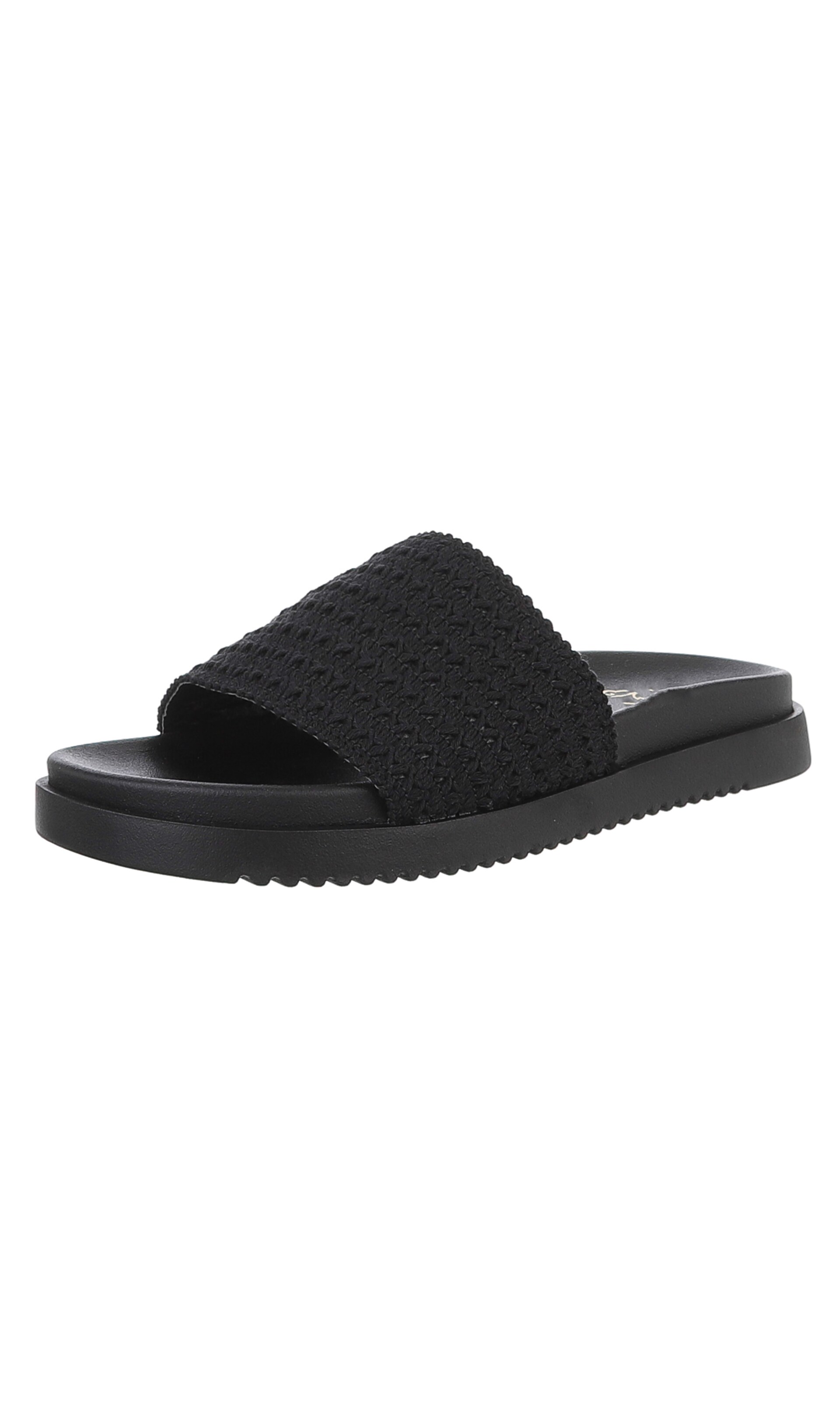 Ital-Design Mules in Black: front