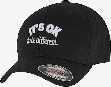 Miss Tee Cap 'It's OK' in Schwarz: Vorderseite