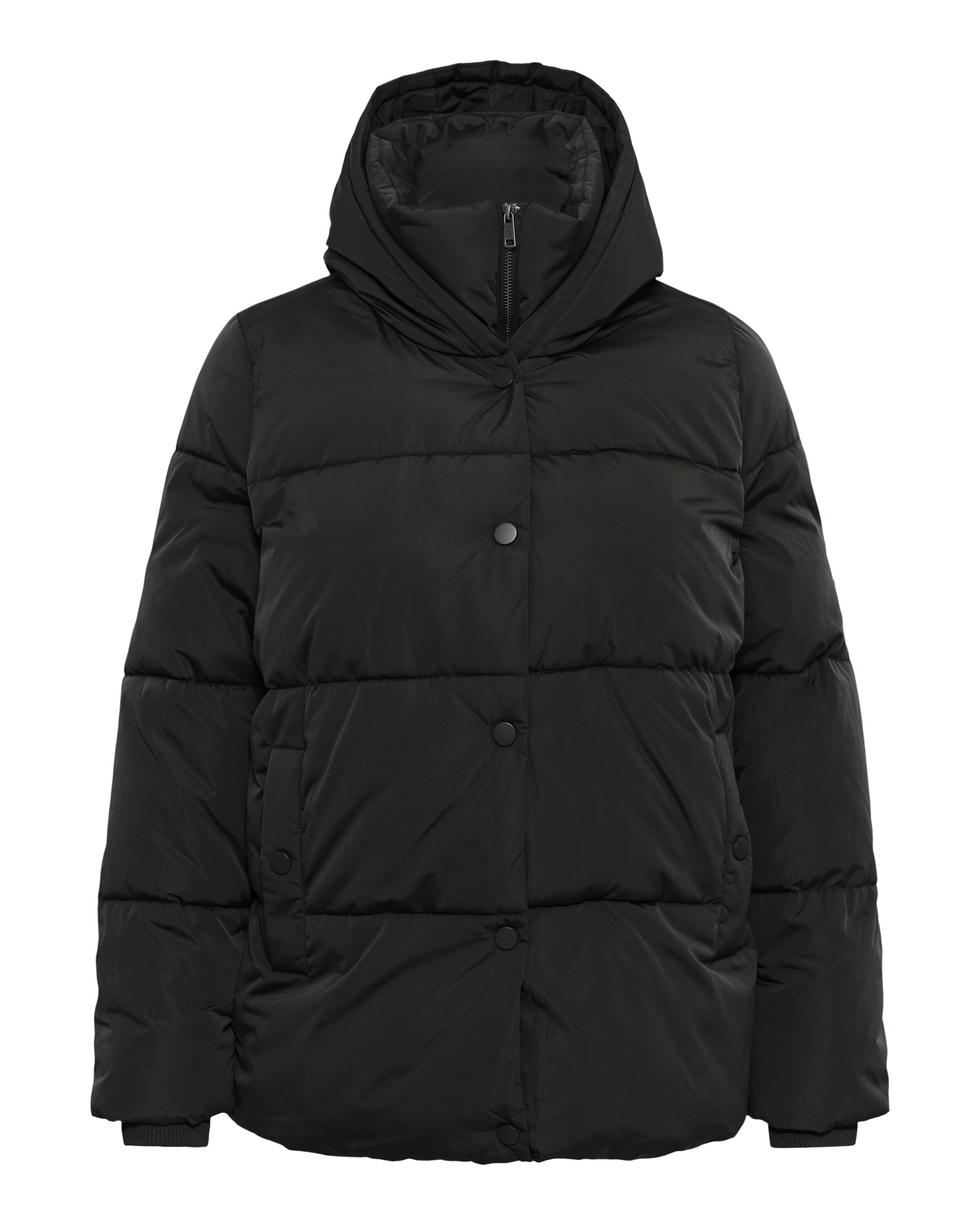 KAFFE CURVE Between-Season Jacket in Black: front