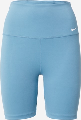 NIKE Workout Pants 'ONE' in Blue: front