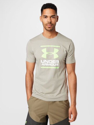 UNDER ARMOUR Performance shirt 'Foundation' in Grey: front