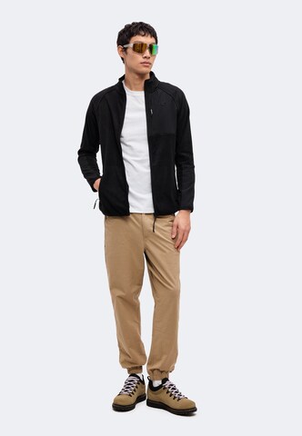 4F - Chaqueta polar funcional en negro: frente