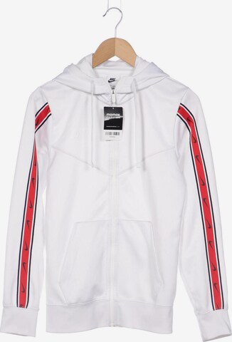 NIKE Sweatshirt & Zip-Up Hoodie in XS in White: front