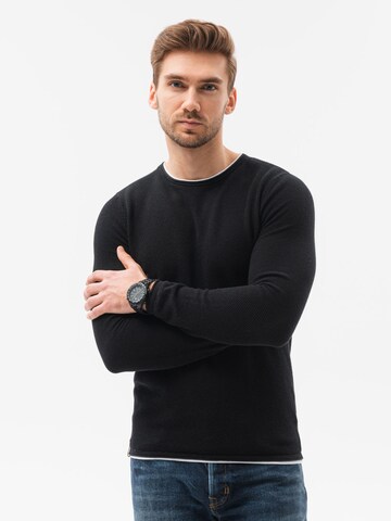 Pull-over 'E121' Ombre en noir : devant
