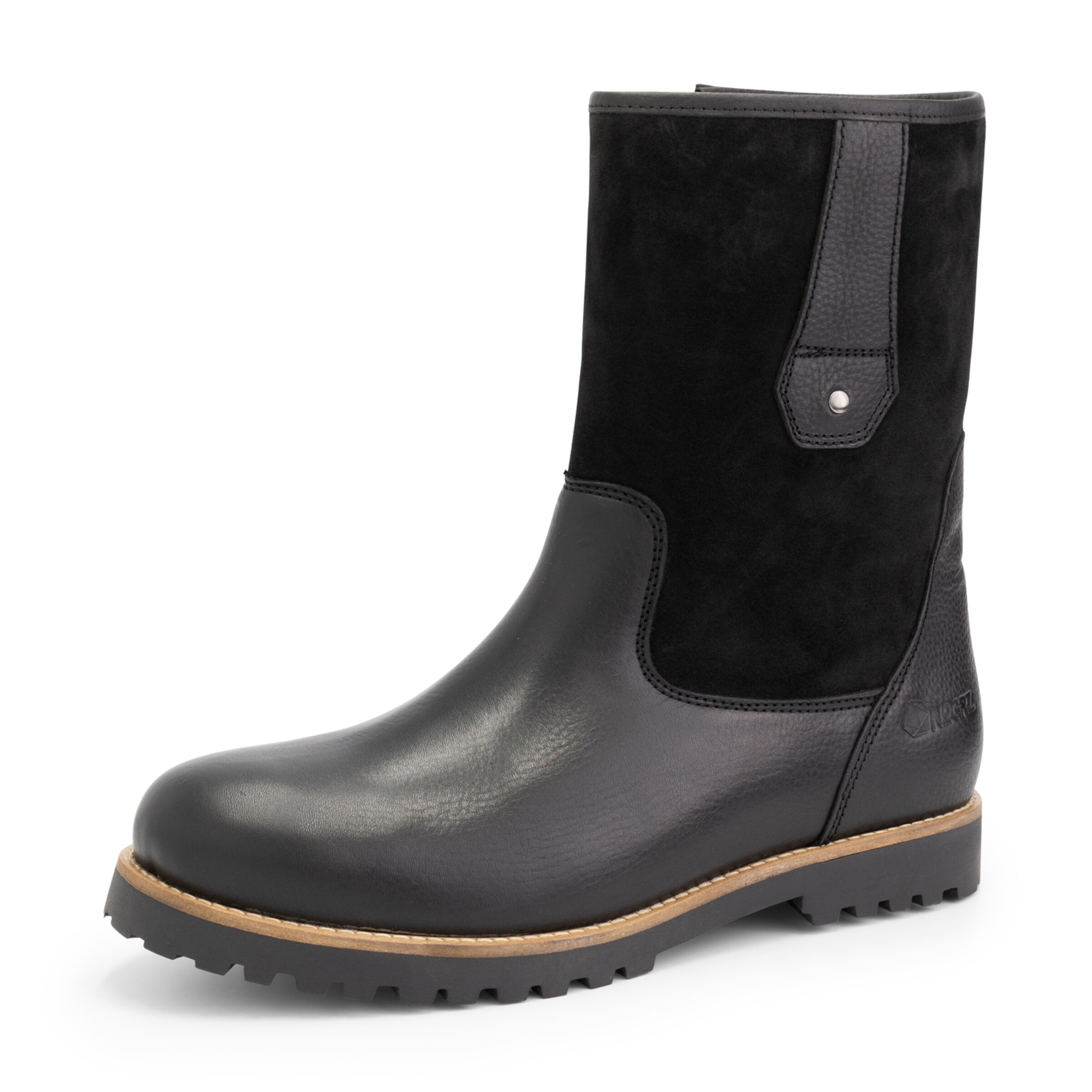 NoGRZ Boots 'R.Cassels' in Black: front