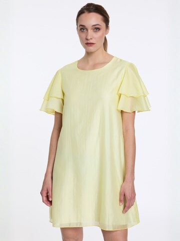 Robe Ana Alcazar en jaune : devant