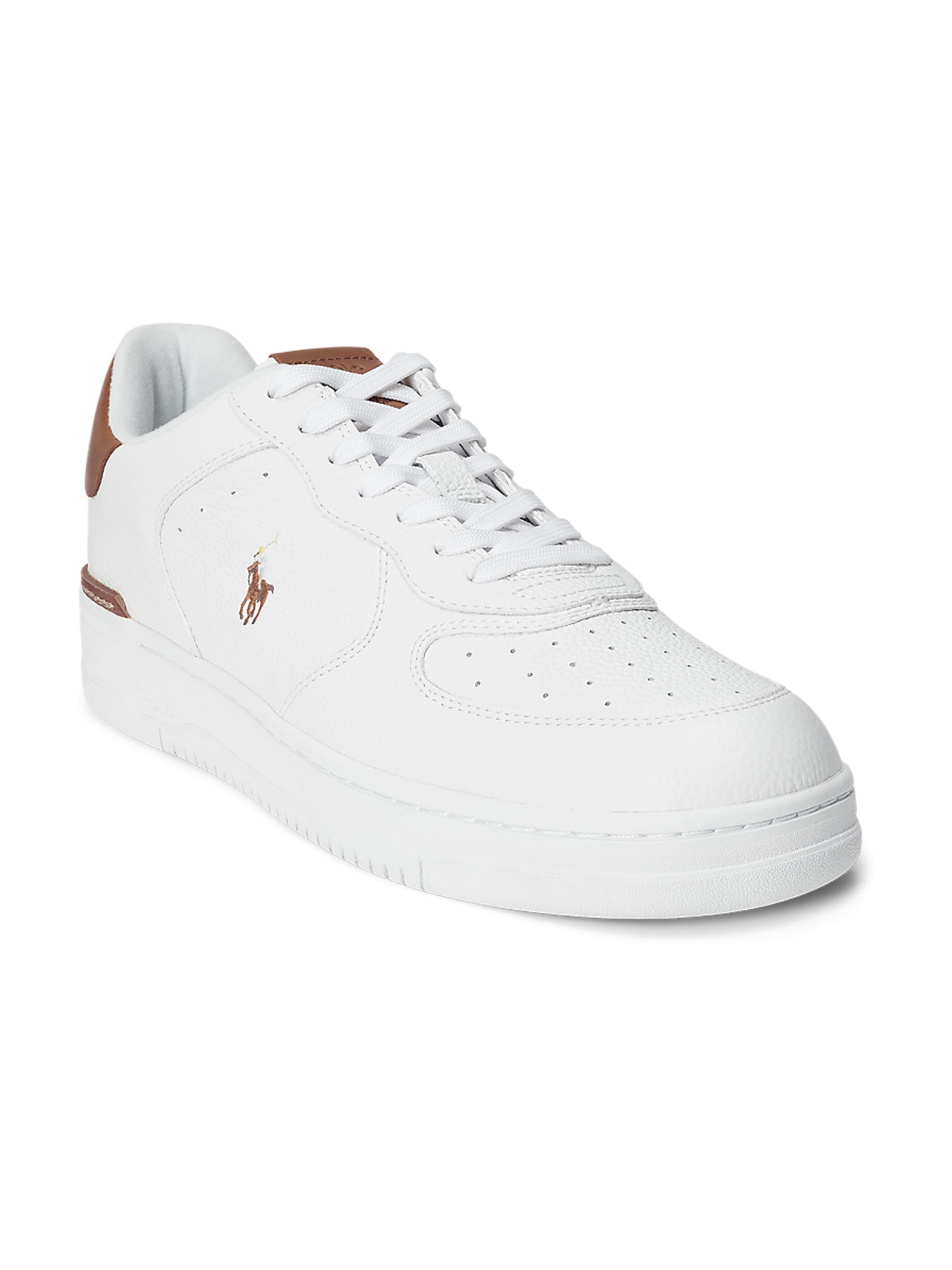 Sneaker low 'MASTERS CRT' de la Polo Ralph Lauren pe alb: față