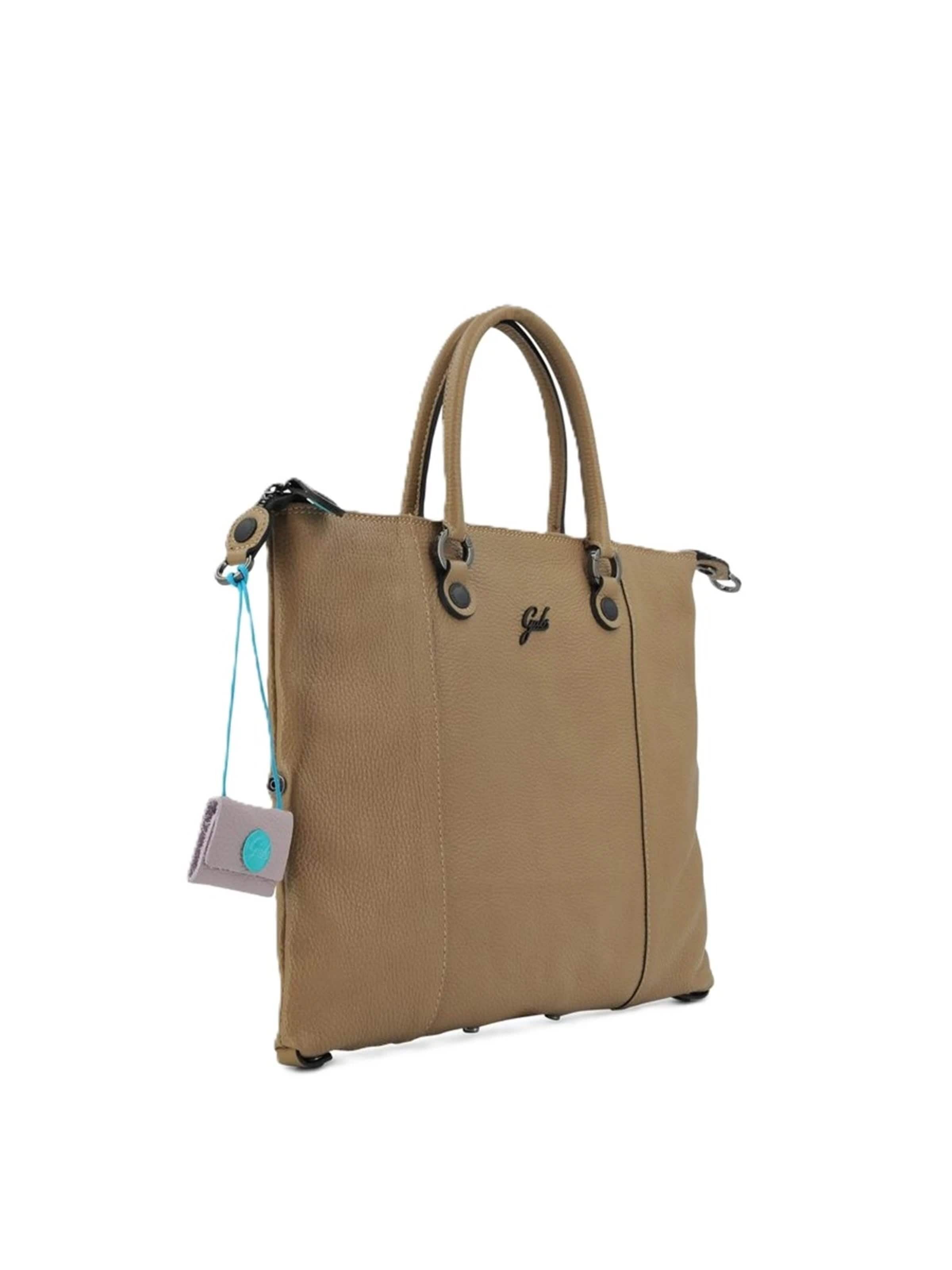 Gabs Handbag 'G3 plus bull black L' in Beige