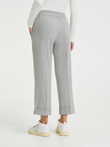 OPUS Regular Pleat-Front Pants 'Maikito' in Grey