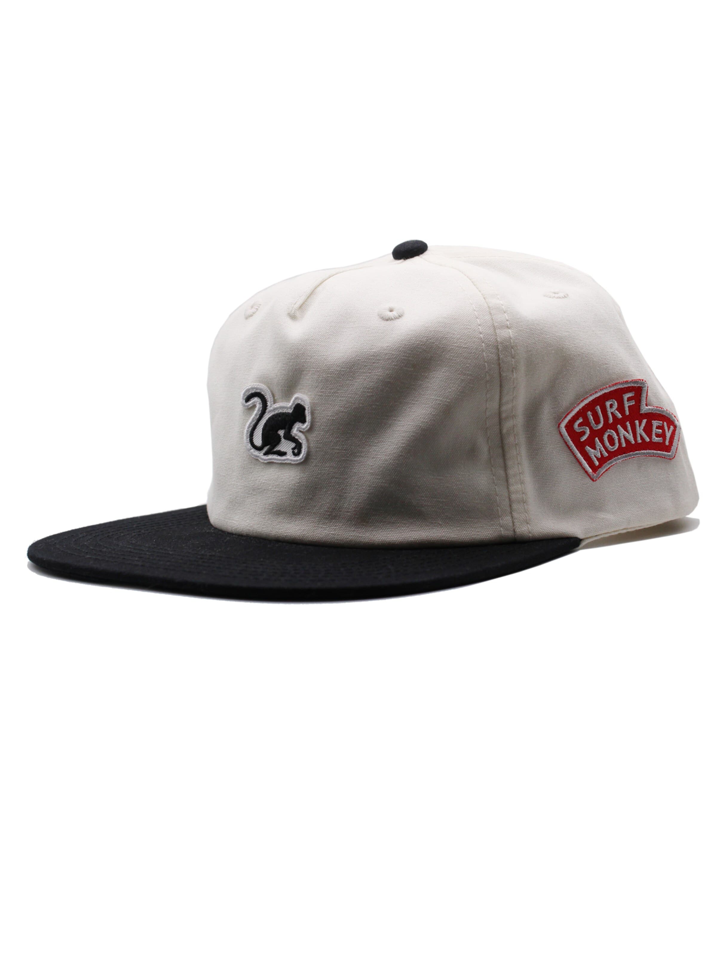 Surf Monkey - Boné '5-Panel Cap Organic' em preto: frente