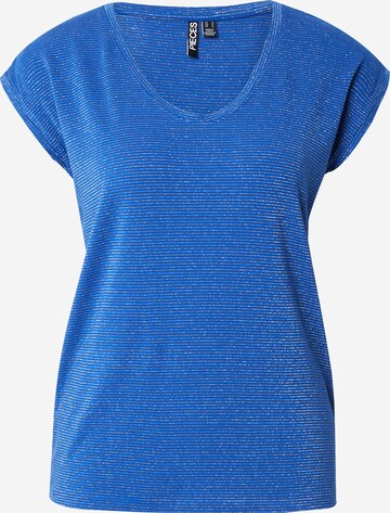 PIECES T-shirt 'Billo' i blå: framsida